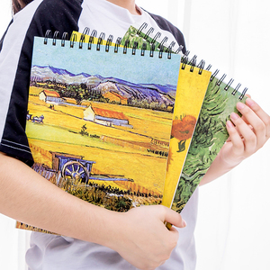 Autodesk Tùy Chỉnh Sketchbook A4 Van Gogh Bìa Cứng Thiết Kế Xoắn Ốc Văn Phòng Phẩm Nghệ Thuật Nguồn Cung Cấp Cho Bản Vẽ Và In Ấn - Product Image 5