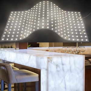 Sıcak satış esnek LED ışık levhalar DC24V sıcak beyaz soğuk beyaz LED panel levha CCT RGB RGBW RGBCCT mermer için LED levhalar arkadan aydınlatmalı - Product Image 1