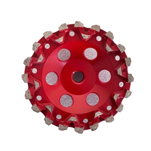 Chất lượng cao 5 inch v-loại phân khúc công cụ kim cương bê tông Mài bánh xe cho mài đá cẩm thạch <span class=keywords><strong>Granite</strong></span> sàn đá - Product Image 4