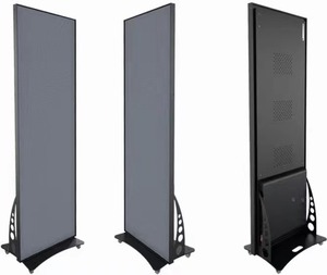 Tam renkli P2 P2.5 P3 hareketli totem led lambalı poster ayna zemin standı ekran taşınabilir ad led poster standı ekran - Product Image 5