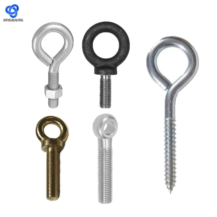 galvanized stainless steel din444 eye boltlive lifting eye hook bolt swivel m24x240 m4 m5 m8 m12 m16 m20 eyebolt eye bolt m10