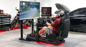 Simucupe Formula Sim Racing Cockpits Soporte de asiento Teclado Freno de mano Conducción Simulador de juegos