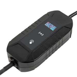 CQC 120V47-63HzインジケーターライトOLED1.3インチSAEJ1772電流調整スマートポータブル充電器Ev - Product Image 2