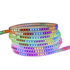 Adresli RGB LED şerit işık WS2811 rüya renk dijital programlanabilir esnek LED piksel bant ışık 24V 10m 600 LEDs - Product Image 1