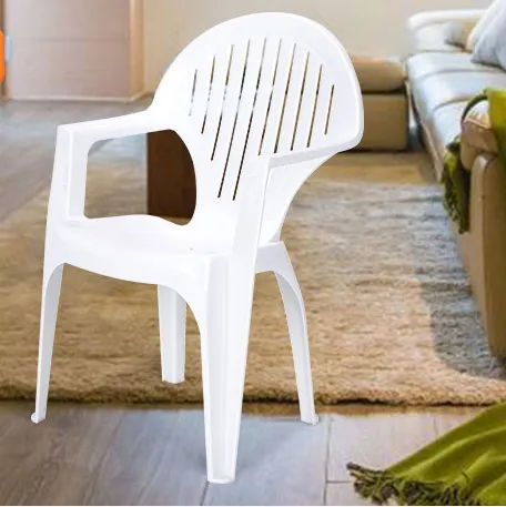 Venta al por mayor al aire libre jardín Picnic blanco portátil sillas plegables de plástico para Eventos Fiestas cantidad marco superior