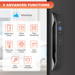 Serrure Lectronique blocco porta elettrica codice meccanico serrature per metallo biometrico all'ingrosso intelligente Wifi con chiave per l'impronta digitale