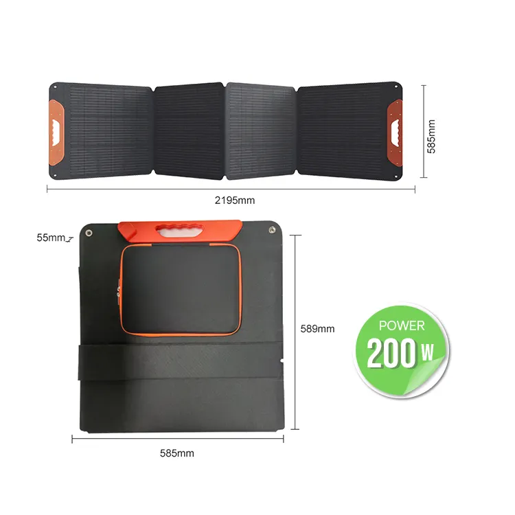 Outdoor Portable Solar Panel Solar Power System Oem Reasonable Price Foldable Solar Panel OEM Color Made in China 100w 200w 400w