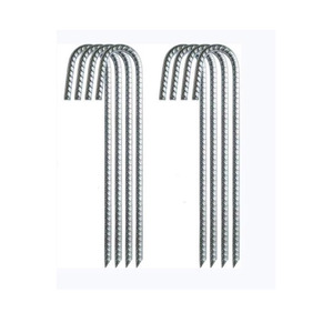 20-inch thép mạ kẽm J Móc Neo mặt đất Cổ Phần cốt thép Cổ Phần PEG cho chó cũi & J Lều Loại sản phẩm Neo - Product Image 5