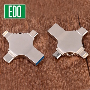 4 in 1 USB แฟลชเมมโมรี่ U Disk 32GB OTG USB แฟลชไดรฟ์สำหรับอินเตอร์เฟซ usb/ Micro/Type-C - Product Image 5