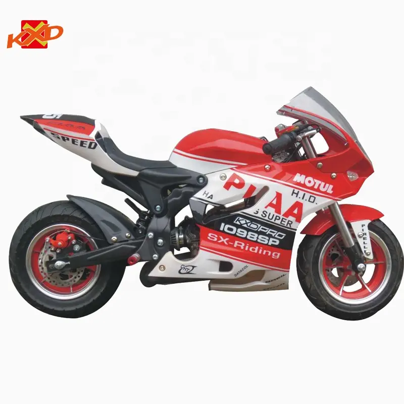 KXD010A Kinder taschen rad 49CC 2-Takt Easy Pull Start Mini-Radrennen für Kinder Kinder Motorrad training Klein fahrers piel