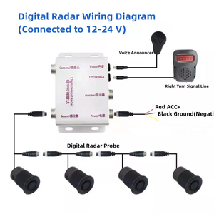 IPoster Measuring Space Parking Assist System Radar Detector Front Rear View for Car School Bus Forklift Smart Parking <strong>Sensors</strong>