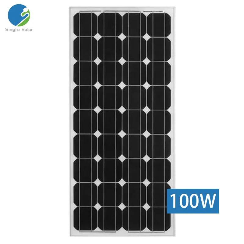 Singfo All Black Portable Power Station Generador de energía 100W Paneles solares para el hogar al aire libre