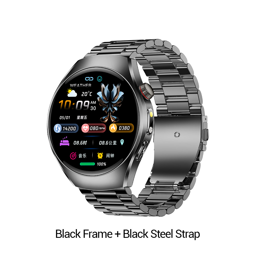 Bracelet en acier noir