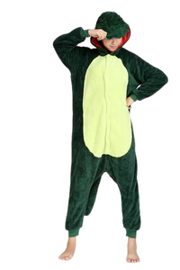 工厂价格女性成人连体衣Kigurumi卡通动物万圣节合作服装毛绒舒适鹿熊猫睡衣