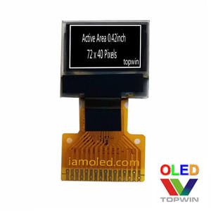 Display mini oled 0.42 pollici di migliore qualità con risoluzione 72x40 monocromatica piccolo schermo oled display i2c piccolo oled - Product Image 2