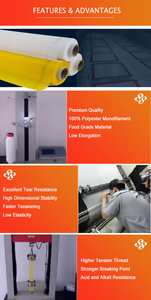 高张力宽度165厘米120T 300网305网涤纶丝网印刷网 - Product Image 3