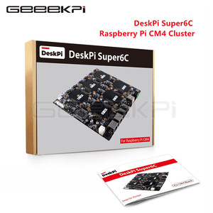 DeskPi Super6C lampone Pi CM4/CM5 Cluster Mini-ITX Board 6 RPI CM4/CM5 supportato con Kit guscio in metallo - Product Image 2