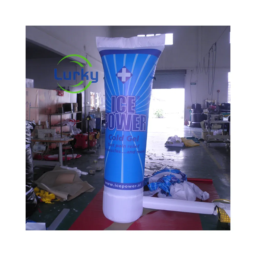 Publicidad mascota inflable modelo de pasta de dientes inflable modelo de forma de tubo inflable
