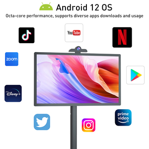 Di chuyển có thể sạc lại Bestie 4 + 64GB xách tay kỹ thuật số di động <span class=keywords><strong>TV</strong></span> máy ảnh màn hình cảm ứng 27 inch thông minh <span class=keywords><strong>TV</strong></span> di động màn hình cảm ứng - Product Image 4