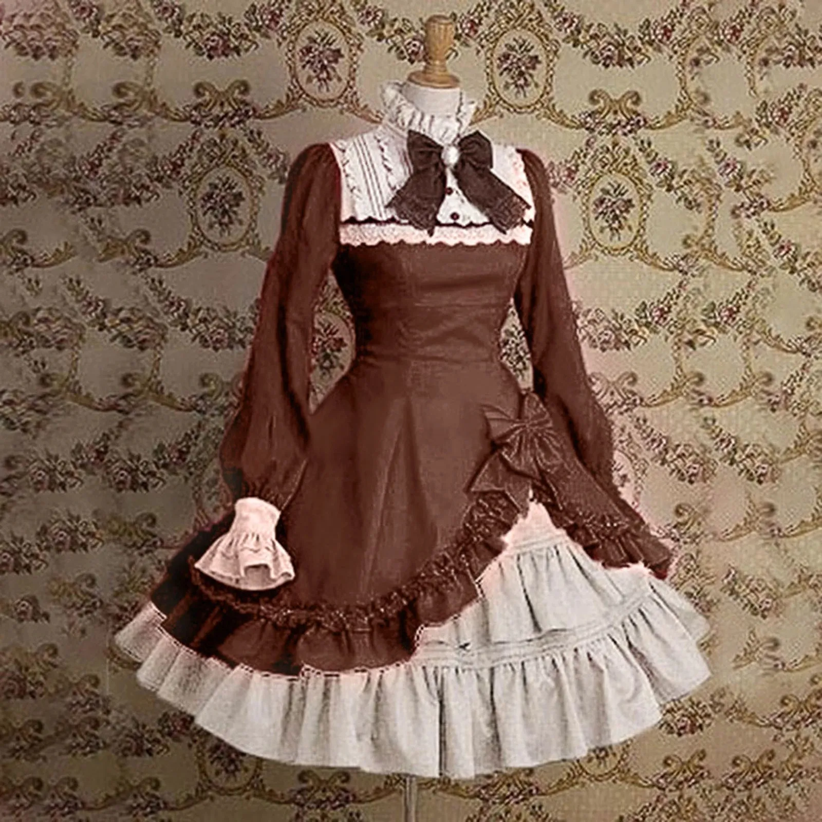 Nette gotische Lolita Maid Kostüme Mädchen Frauen Schöne Dienst mädchen Kellnerin Cosplay Anime Sexy Dessous Spitze Frankreich Outfit Kleider