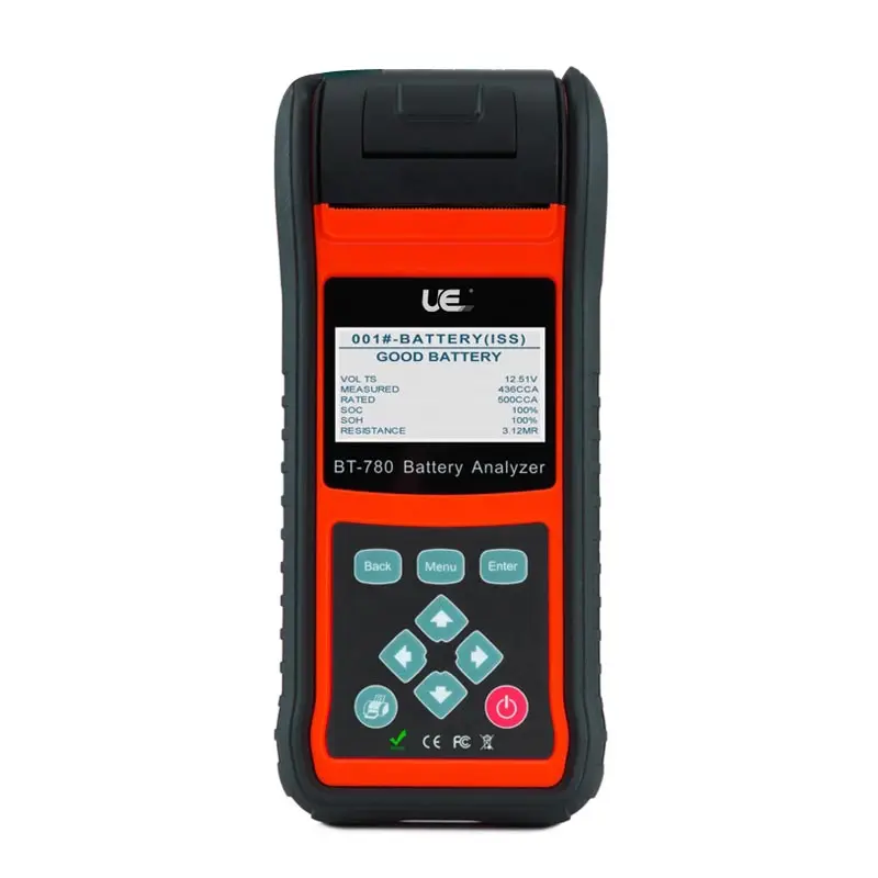 Analyseur de batterie de Voiture batterie instrument diagnostique Batterie détecteur UE-BT780