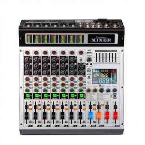 Consola mezcladora profesional de 8 canales Tarjeta de sonido Interfaz de grabación Mezclador de audio - Product Image 1