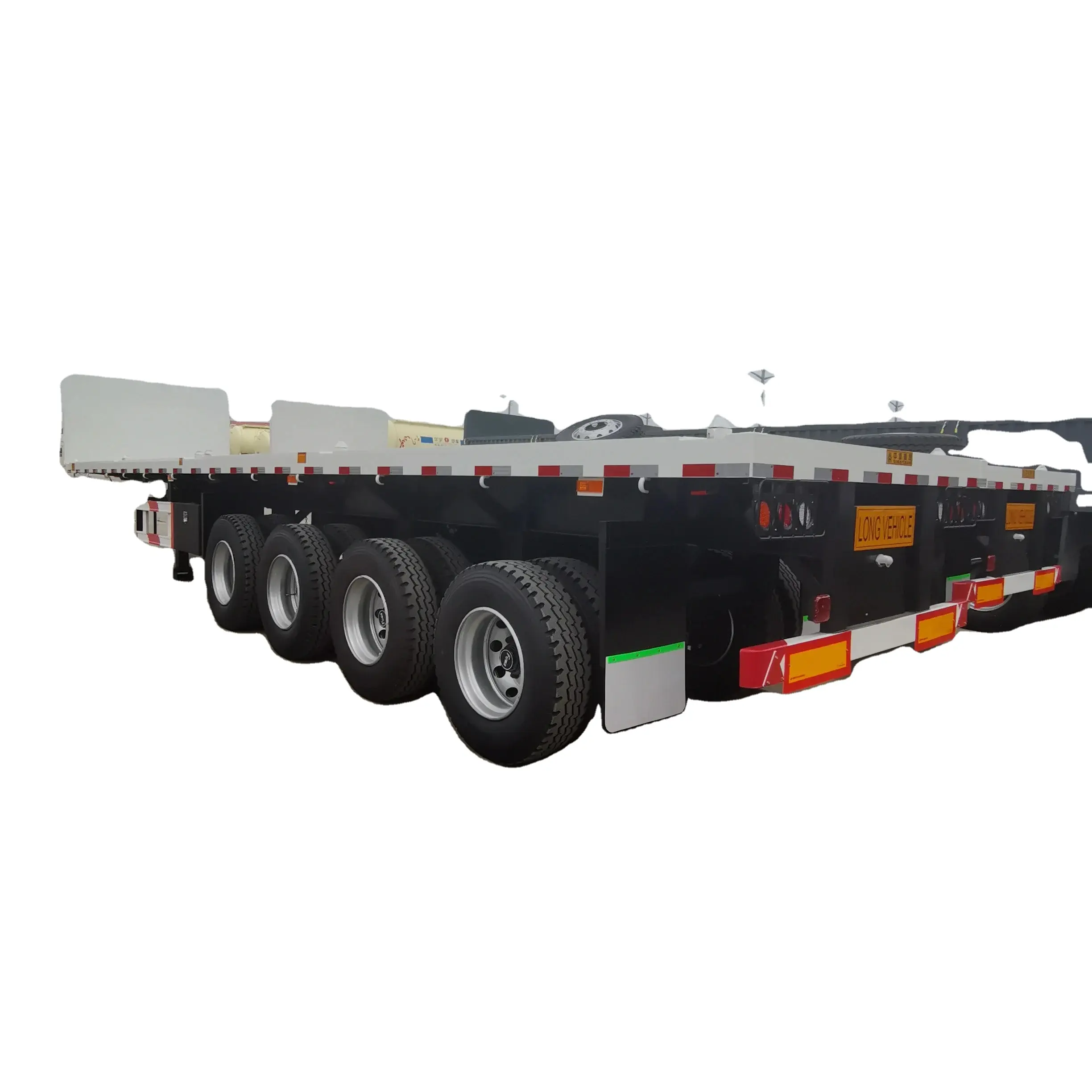 4 eixos 40FT carga do leito 20Ft contêiner semi-reboques pesados do leito do caminhão semi-reboque para venda