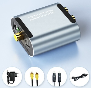 New Aluminum Alloy Digital to Analog Audio <strong>Converter</strong> <strong>SPDIF</strong> Fiber Coaxial to Left Right Channel with 3.5mm Decoder <strong>Converter</strong> - Product Image 5