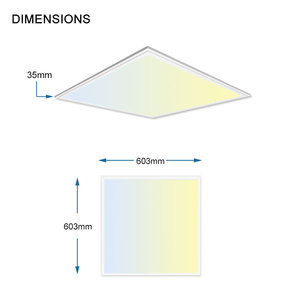 现代设计方形超薄面板灯厂家直销低价3色发光二极管光源 - Product Image 2