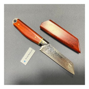 عشب مزدوج أعلى إيفا حلقة تغليف هدايا Shinning على مقبض خشب نقي غمد كامل تانتو سكين نصل ثابت - Product Image 1