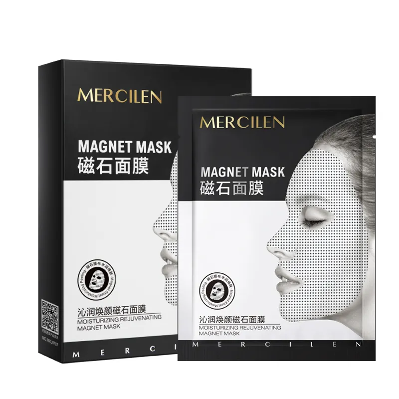 Private Logo Beauty Cosmetics Factory Best Whitening Moisturizing Sheet Magnet Facial Mask Cotton Female Skin Firming Mask