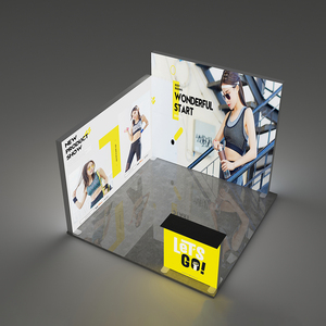 JiongChang Custom Seg Exhibition Expo Portable Trade Show Booth Easy Installation Display Tension Fabric Light Box - Product Image 6