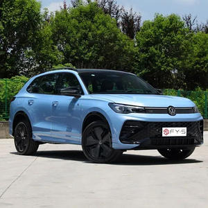 Tiguan SUV ที่นั่งภายในทำจากโรงงานใหม่ล่าสุดเบาะผ้า2WD อัตโนมัติลายมังกรเข้มโมเดลเบนซิน VW Tiguan เครื่องยนต์4L ด้านซ้าย