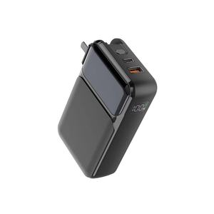 Portable 10000mAh Slim Travel Bank with <strong>High</strong>-<strong>Speed</strong> 3A AC Plug Adapter 4 <strong>Outputs</strong> 5W Built-in Charging Cables Type-C <strong>Input</strong> 20W - Product Image 2