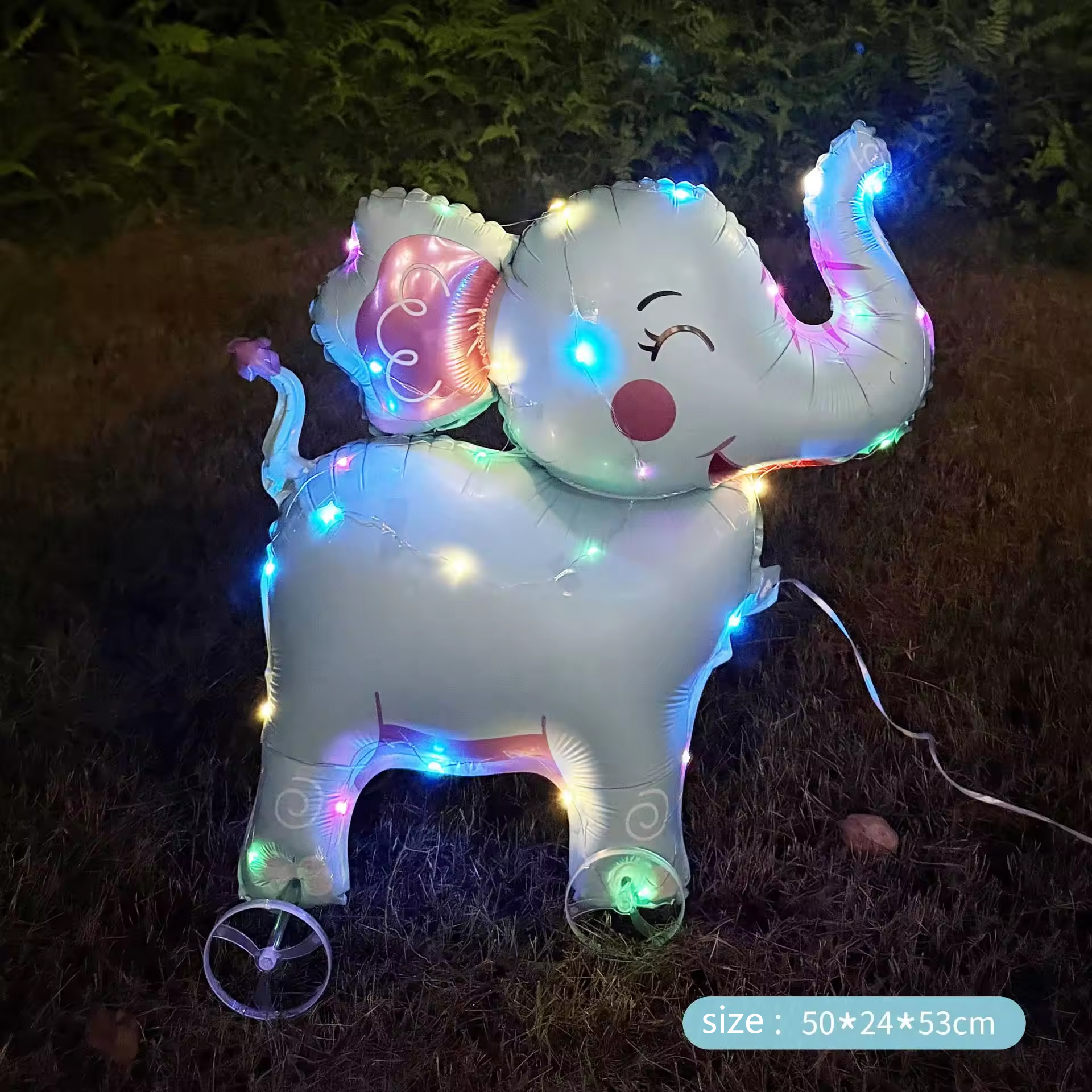 Led Colorful Blue Elephants