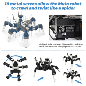 18DOF Muto S2 bionischer Hexapod Roboter-Anwendung Python3 Programmierung für Raspberry Pi 5 und nvidia Jetson NANO - Product Image 4
