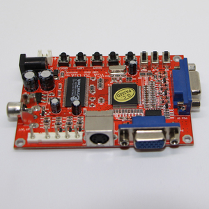 Sıcak satış yüksek çözünürlüklü kırmızı VGA CGA CVBS Arcade oyun Video dönüştürücü kurulu CRT LCD PDP monitöre - Product Image 6