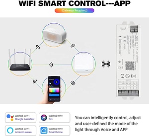 Оптовая Продажа с фабрики, Zigbee, Wi-Fi, многофункциональный волшебный 5 в 1, контроллер светодиодной ленты, интеллектуальное управление через приложение - Product Image 2