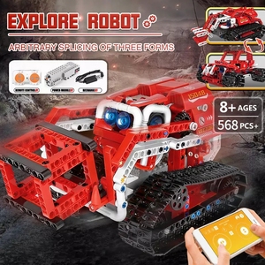 Space Explore Robot Truck Bausteine Modell 3 IN 1 High-Tech APP Fernbedienung Exploration Auto Smart Robots - Product Image 2