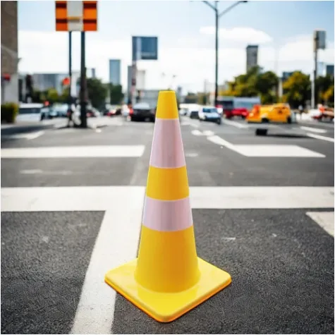 Cone de PVC flexível de alta qualidade e alta elasticidade para segurança de tráfego Ding Wang para construção de estradas e alertas de tráfego