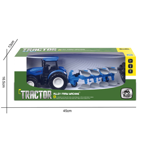 2.4GHZ 6CH 1/24 Scale <strong>Model</strong> Radio Control Toy Metal Rotavator Trailer DIY Mini Tractor <strong>RC</strong> for Kids - Product Image 1