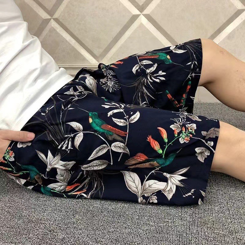 Mens shorts-colorful bird