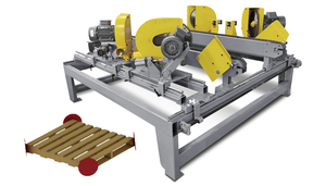 Euro Pallet dây chuyền sản xuất máy làm hoàn toàn tự động Pallet gỗ dây chuyền sản xuất - Product Image 2