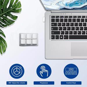 Mini teclado de 6 teclas de 2,4 Ghz, teclado personalizado Bluetooth, modo USB inalámbrico, teclado de Hardware recargable, acceso directo dual programable