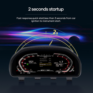 12.3'' Digital Dashboard for <strong>BMW</strong> 5 Series 6 Series 7 Series F01 F02 F03 F06 <strong>F07</strong> F10 LCD Panel Speedometer Virtual Instrument - Product Image 3