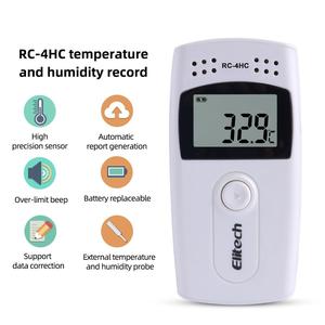 RC-4HC Digital USB temperatura humedad registrador de datos construido en NTC Sensor de alta precisión termómetro registrador de datos
