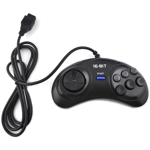 Kablolu Mini oyun denetleyicisi için SEGA Genesis 6 düğme kolu Gamepad için SEGA Mega sürücü 16 bit Video oyunu konsolu 2GB - Product Image 2