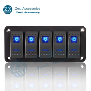 Araba RV yat deniz için modifiye 12-24V5 otomatik anahtarları 5-Position tekne anahtarı kombinasyonu paneli kolay anahtarı kontrolü - Product Image 2