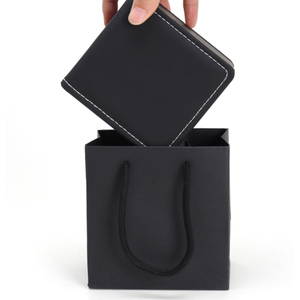 Nhà máy cung cấp biểu tượng tùy chỉnh sang trọng đồng hồ bao bì hộp cao cấp PU da đen đỏ hộp đồng hồ với gối - Product Image 2