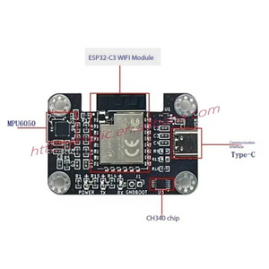 โมดูล ESP32 MPU-6050เครื่องวัดความเร่งสามแกนเครื่องวัดการหมุนวนอิเล็กทรอนิกส์การสื่อสารไร้สายการอ่านค่าบนคอมพิวเตอร์ - Product Image 1